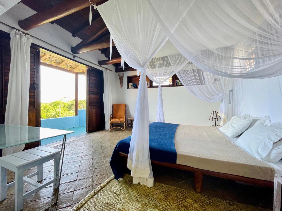 مبيت وإفطار برايا دو إسبيلهو Espelho Bahia Blue House المظهر الخارجي الصورة